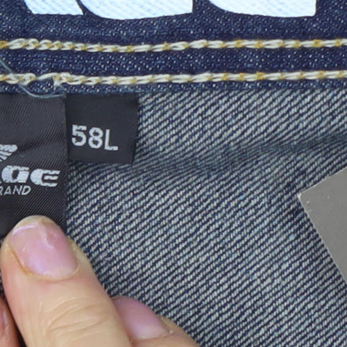 Forge Men's Blue Regular Fit Jeans, Size 58L