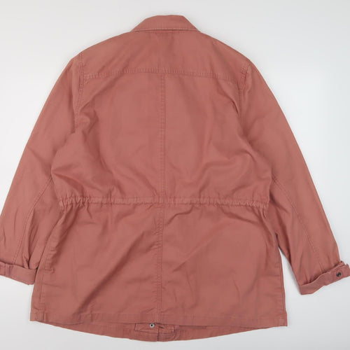 Next Women's Pink Cotton Military Jacket Size 20