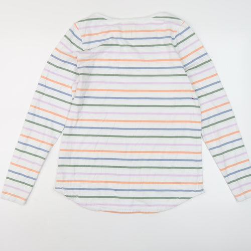 Fat Face Women's Multicoloured Striped T-Shirt Size 10