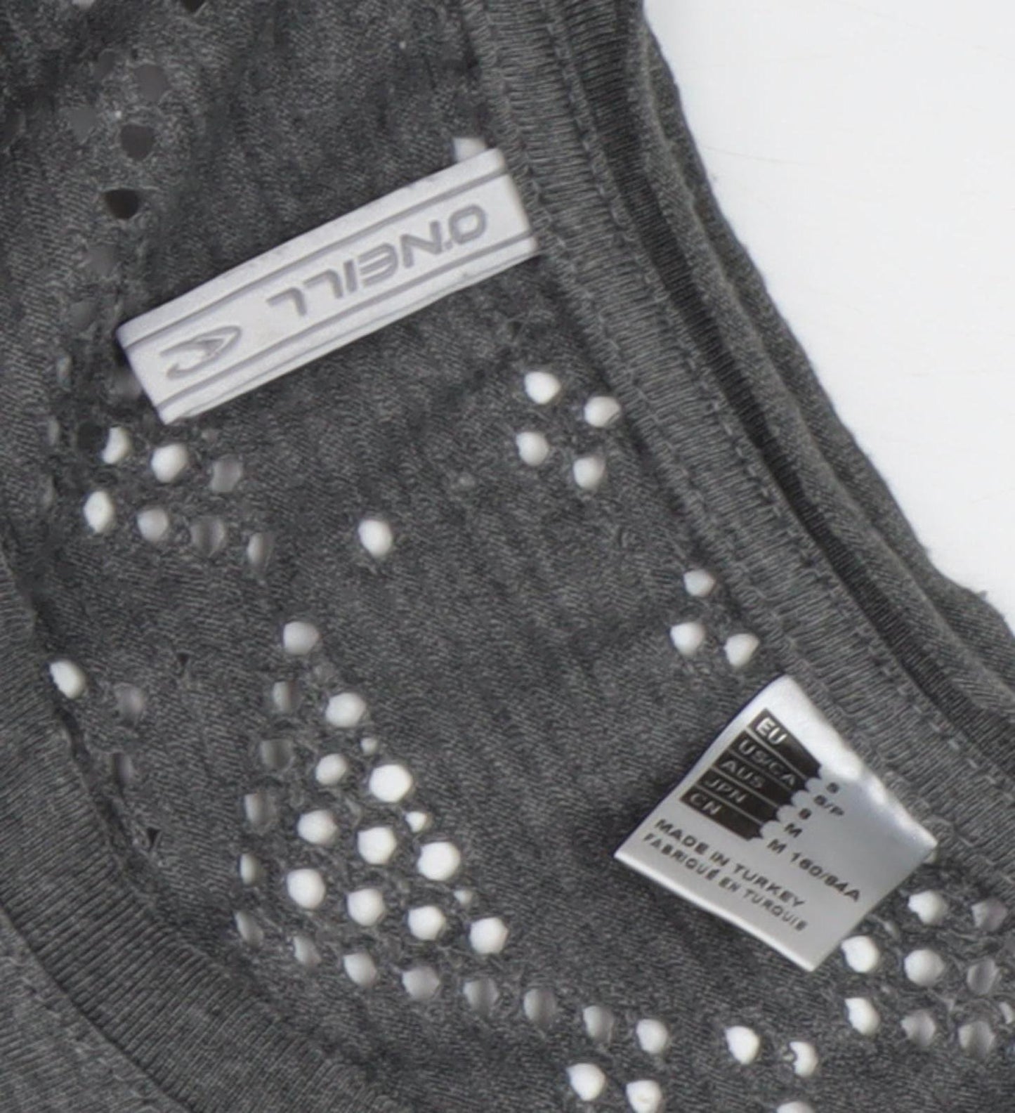 O'Neill Grey Women's 3/4 Sleeve Top - Size 10