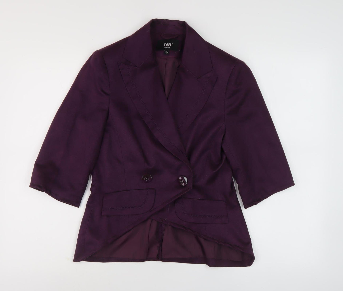 Yen London Women's Purple Blazer Size 8 Business Casual