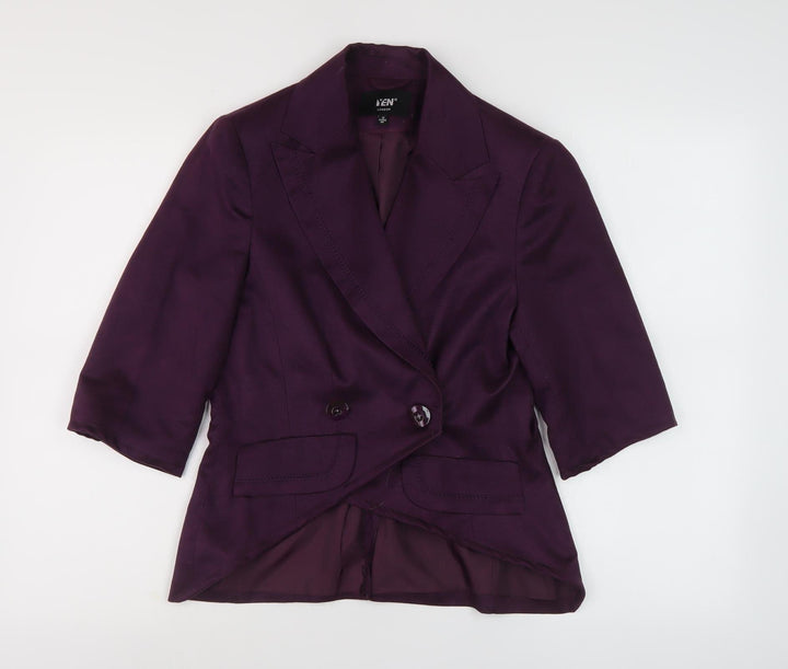 Yen London Women's Purple Blazer Size 8 Business Casual