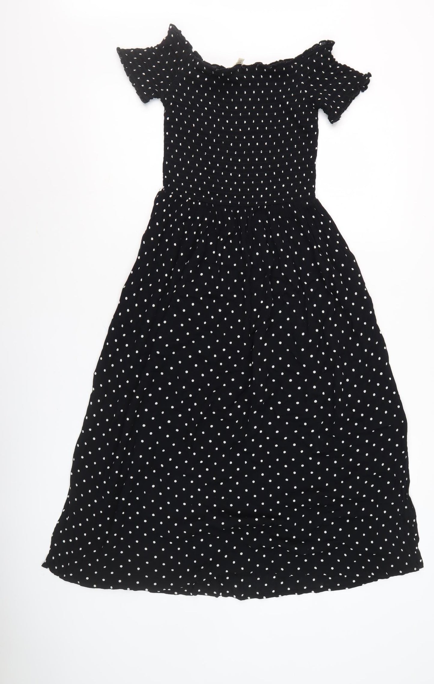 Next Women's Black Polka Dot Dress Size 6