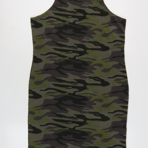 River Island Women's Camouflage Tank Dress Size 14