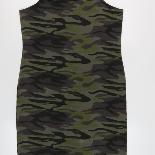 River Island Women's Camouflage Tank Dress Size 14