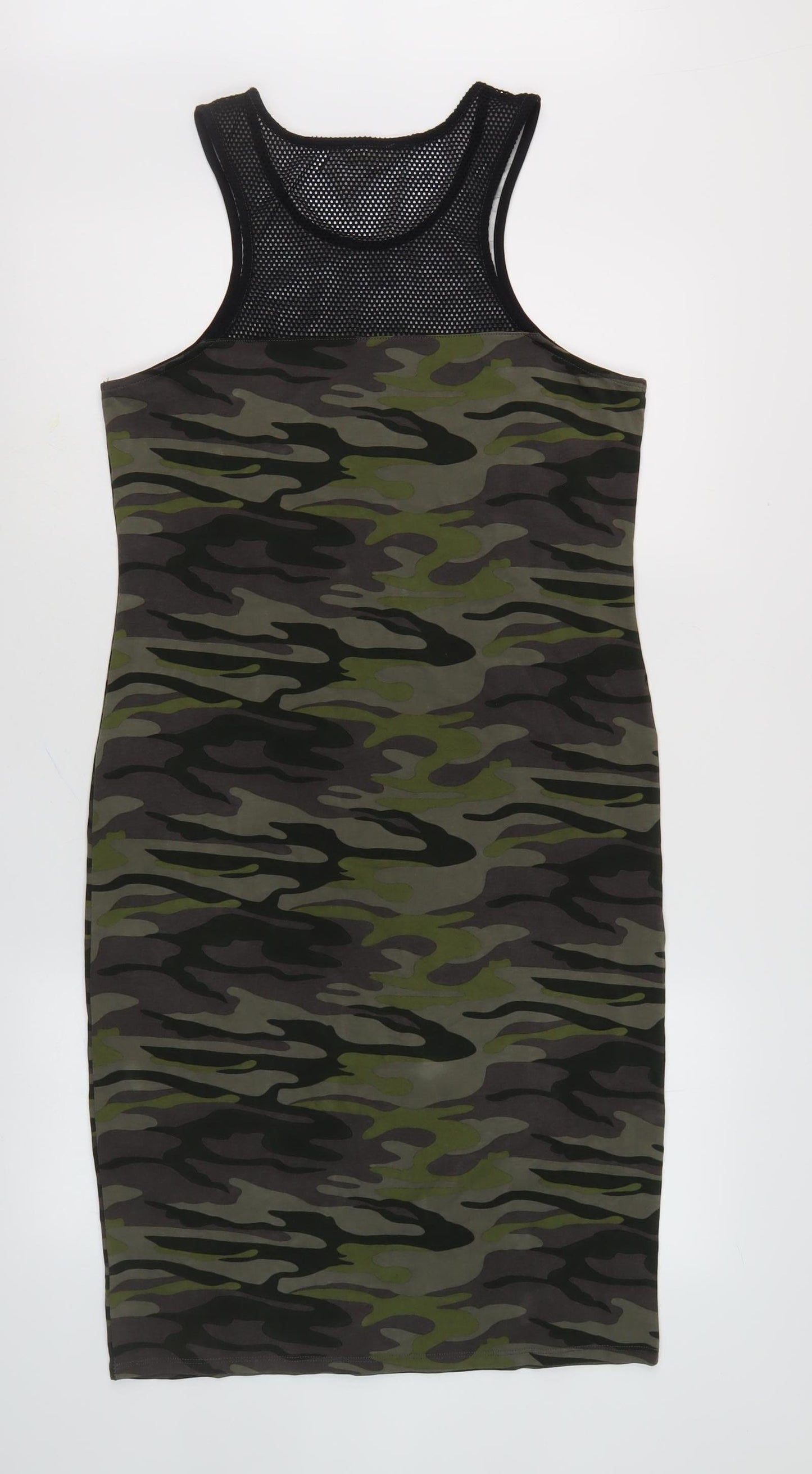 River Island Women's Camouflage Tank Dress Size 14