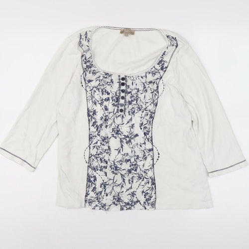 Soon Women's Ivory Floral Top Size 14