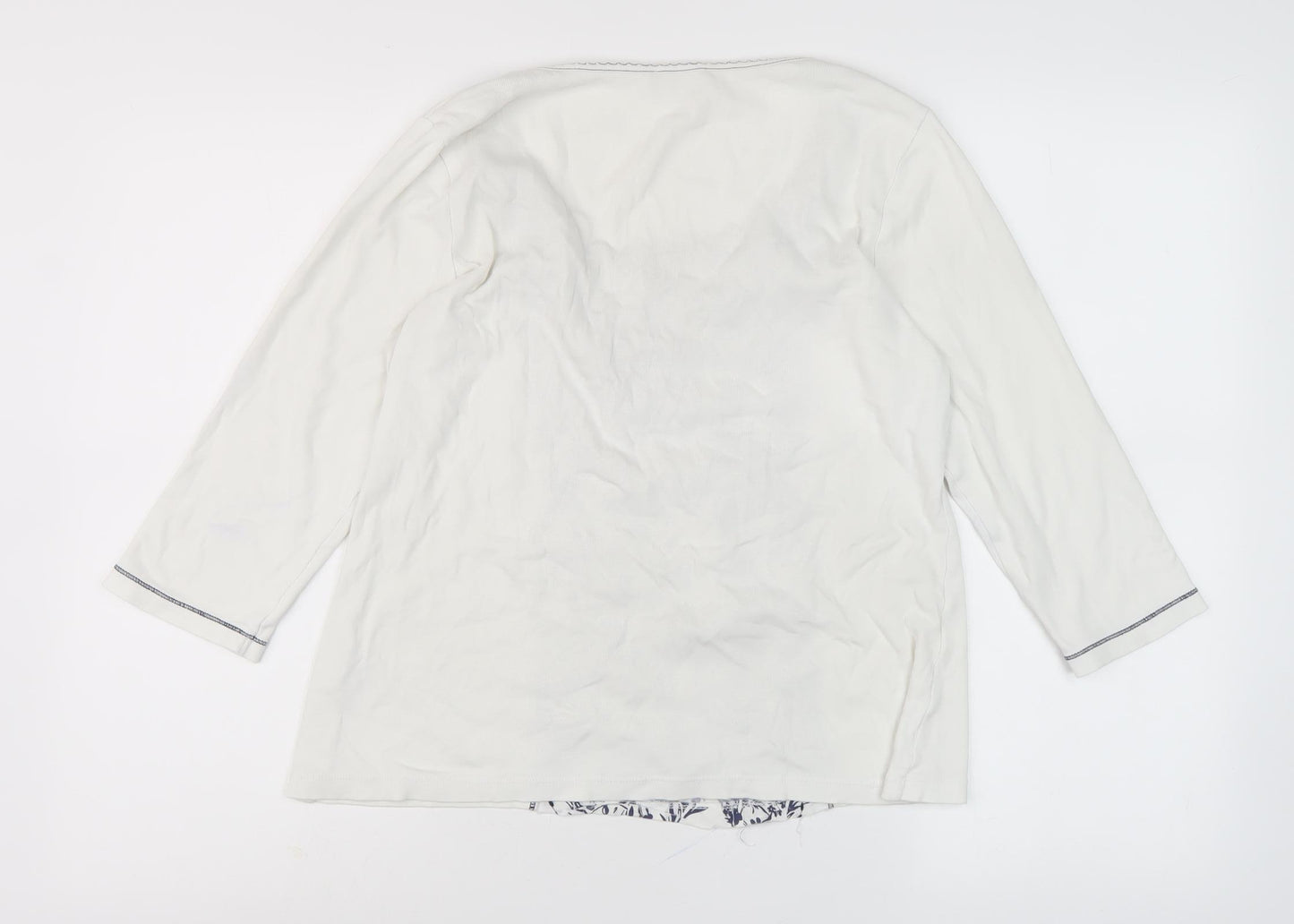 Soon Women's Ivory Floral Top Size 14