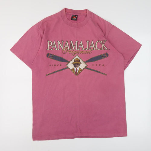 Panama Jack Men's Red M Graphic Cotton T-Shirt