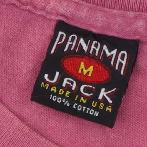 Panama Jack Men's Red M Graphic Cotton T-Shirt