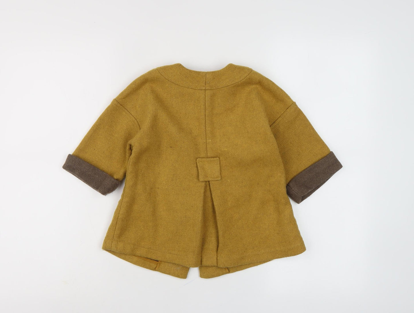 Zara Girls Brown Wool Basic Coat Size 2-3 Years