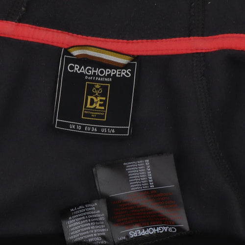 Craghoppers Women's Black Full Zip Hoodie Size 10