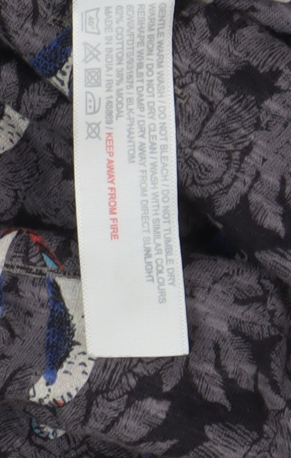 Fat Face Women's Grey Animal Print Shift Dress Size 12