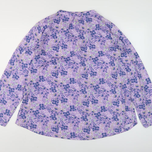 ISLE Women's Purple Floral Blouse Size 18-20