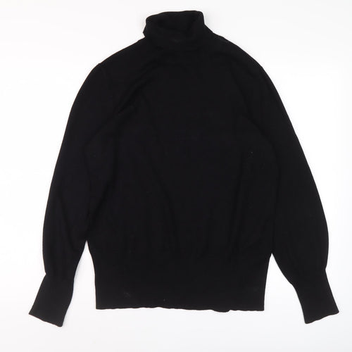 Oasis Women's Black Roll Neck Pullover Jumper L