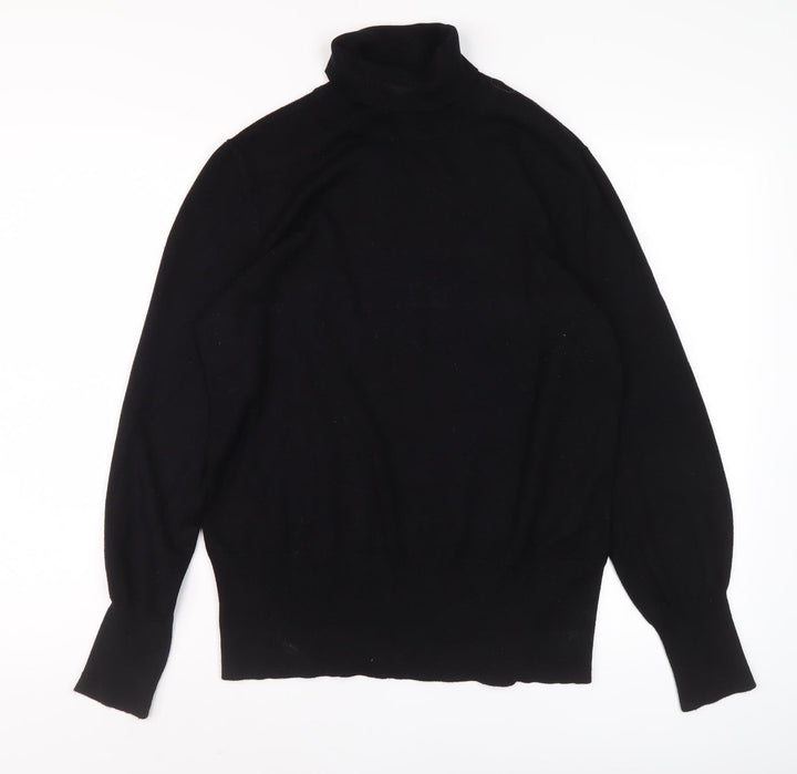 Oasis Women's Black Roll Neck Pullover Jumper L
