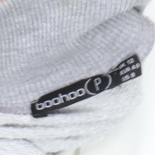 Boohoo Grey Women's Pullover Sweatshirt Size 12