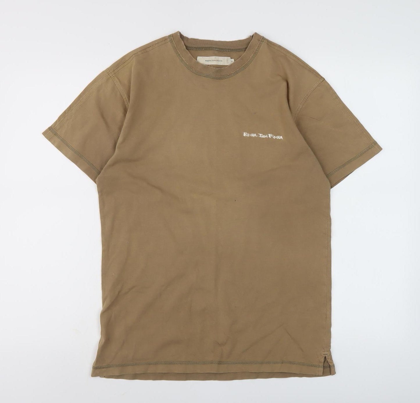 Rocha John Rocha Men’s Brown Cotton T-Shirt S