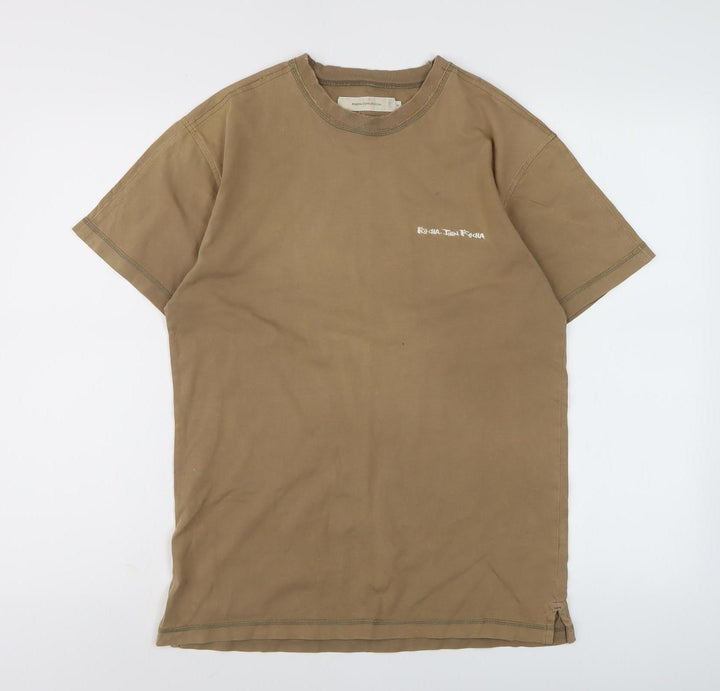 Rocha John Rocha Men’s Brown Cotton T-Shirt S