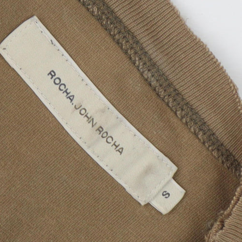 Rocha John Rocha Men’s Brown Cotton T-Shirt S