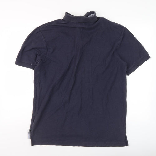 Tommy Hilfiger Men's Blue Polo Shirt, Size M, Casual Style