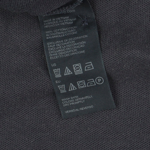 Tommy Hilfiger Men's Blue Polo Shirt, Size M, Casual Style
