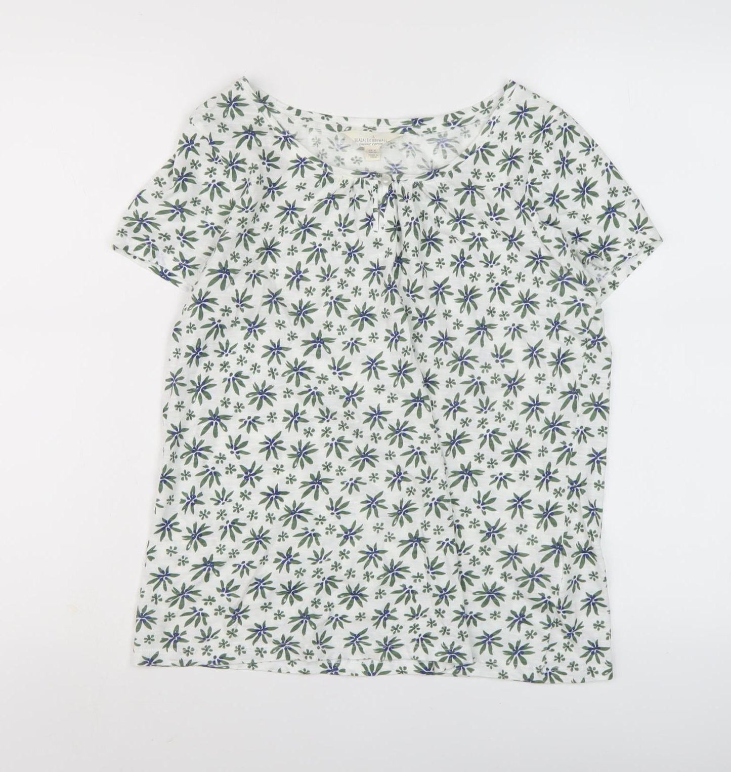 Seasalt Cornwall Women's Floral T-Shirt, Size 8, Multicoloured