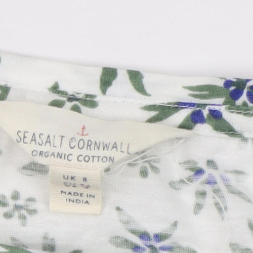 Seasalt Cornwall Women's Floral T-Shirt, Size 8, Multicoloured