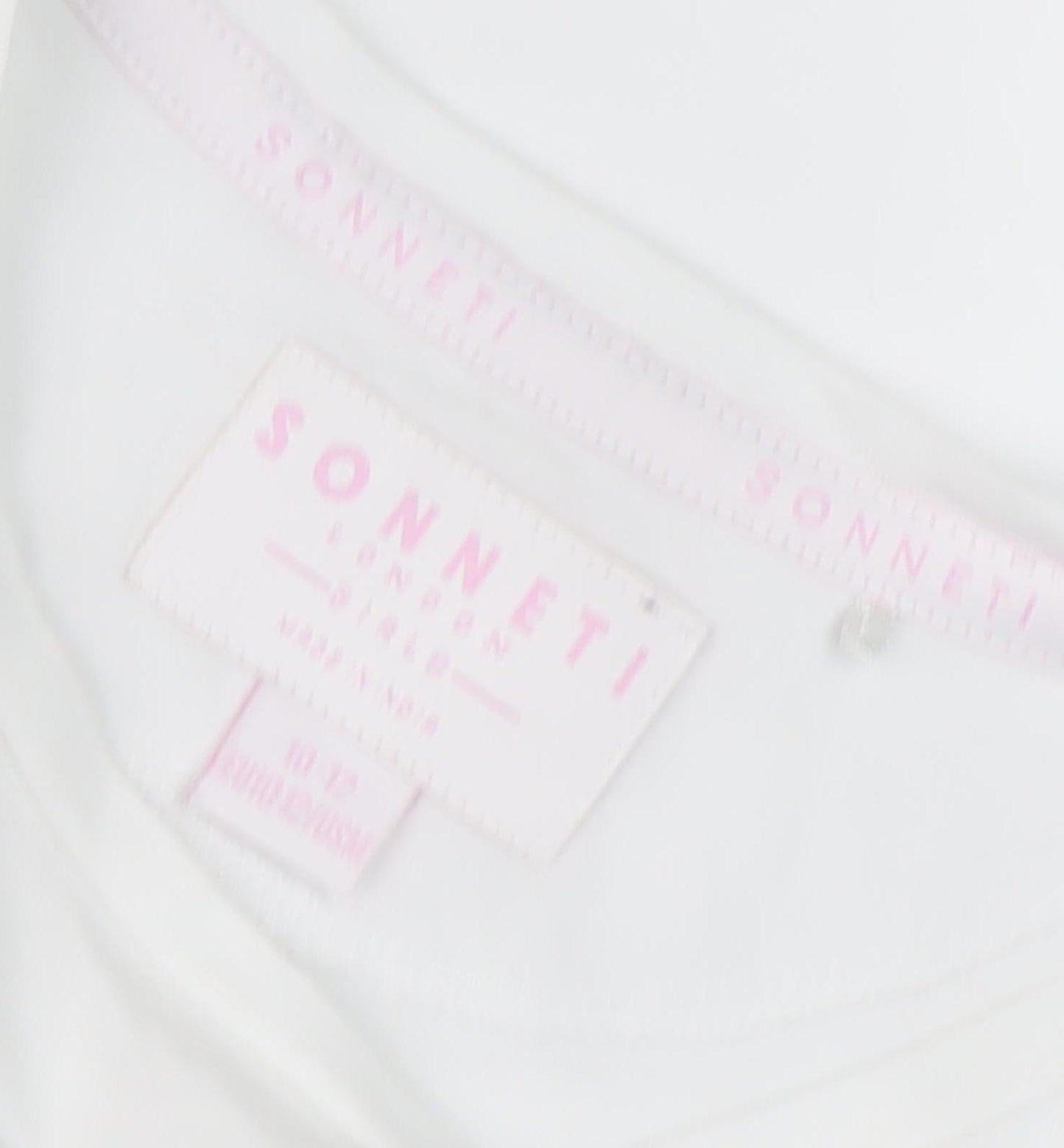 Sonneti Teens White Cropped Tank for Summer Casual Wear