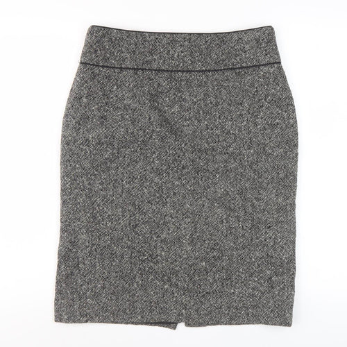 Hobbs Women's Grey Tweed Pencil Skirt, Size 10