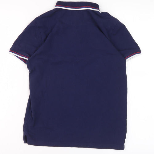 Lyle & Scott Boys Blue Polo Shirt 12-13 Years Logo Accent