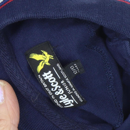Lyle & Scott Boys Blue Polo Shirt 12-13 Years Logo Accent