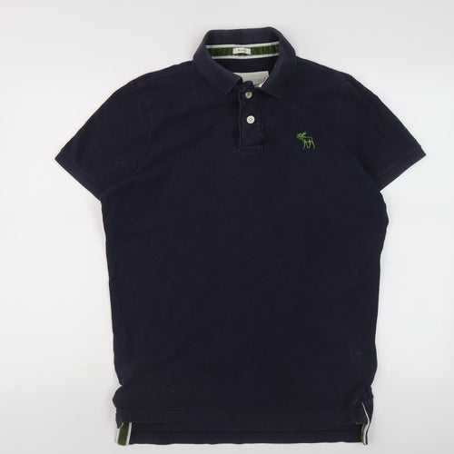 Abercrombie & Fitch Men’s Black Polo Shirt L