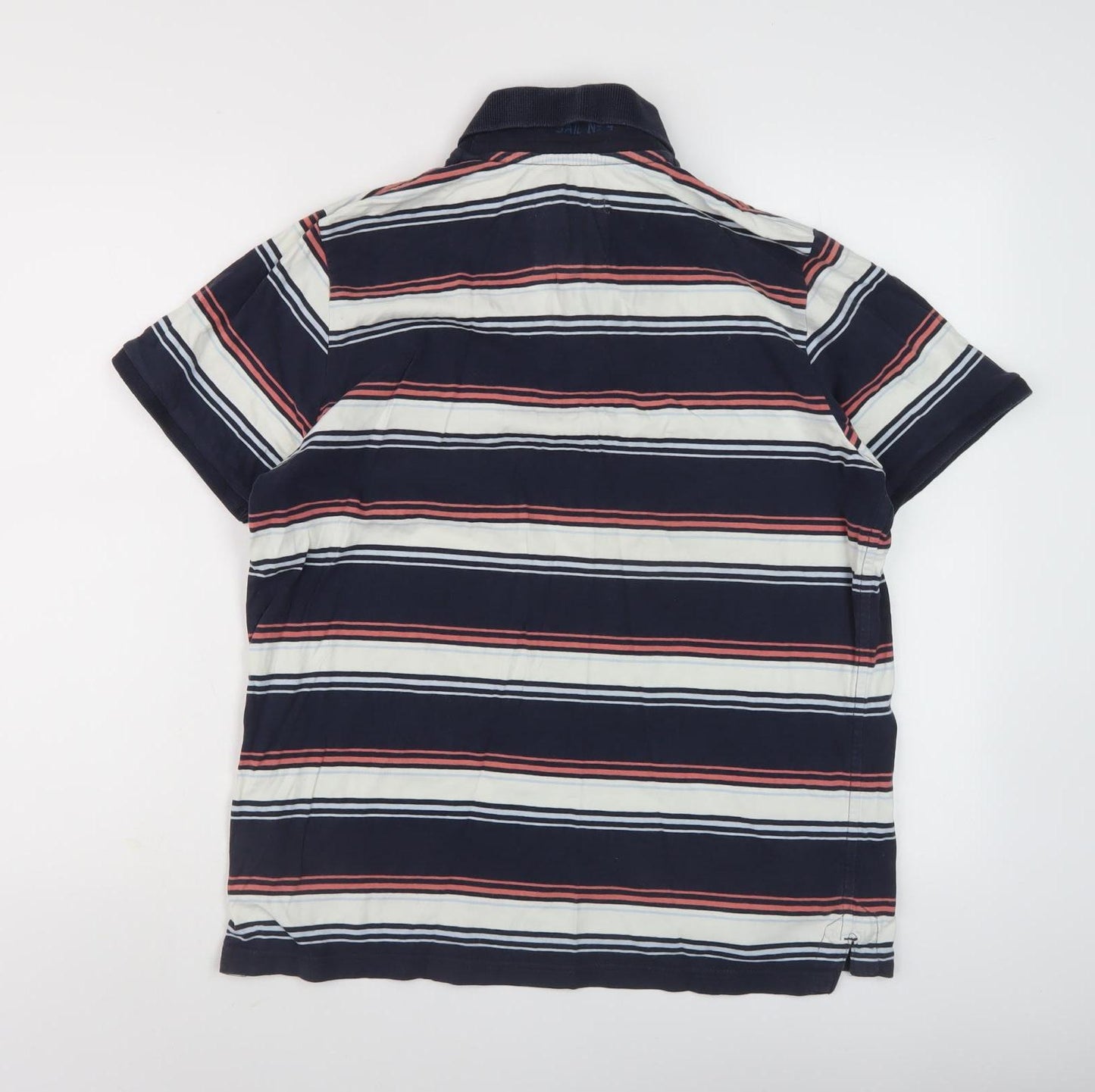 Quba & Co. Men's Multicoloured Striped Polo Shirt M