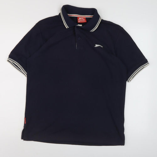 Slazenger Men's Black Polo Shirt M - Short Sleeve, Casual