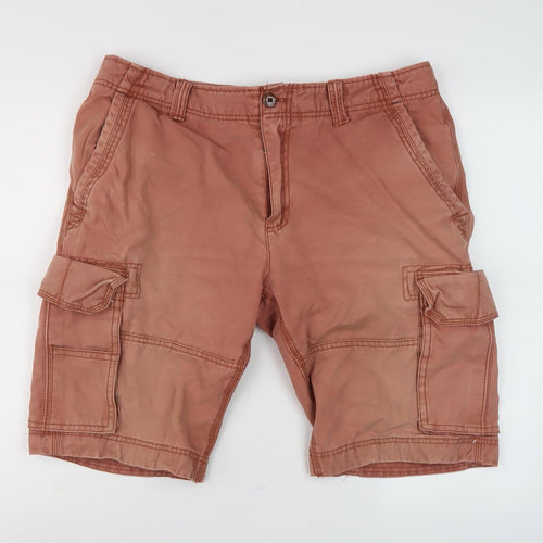 Fat Face Men's Brown Cargo Shorts Size 36 Casual Style