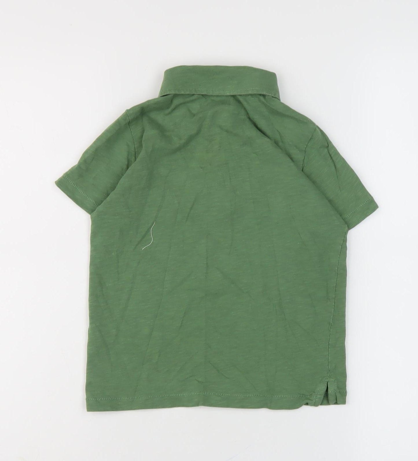 Boden Boys Green Polo Shirt 5-6 Years Short Sleeve