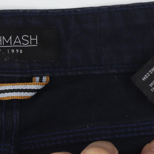 Mishmash Men's Slim Black Jeans 33W 34L Stylish Design