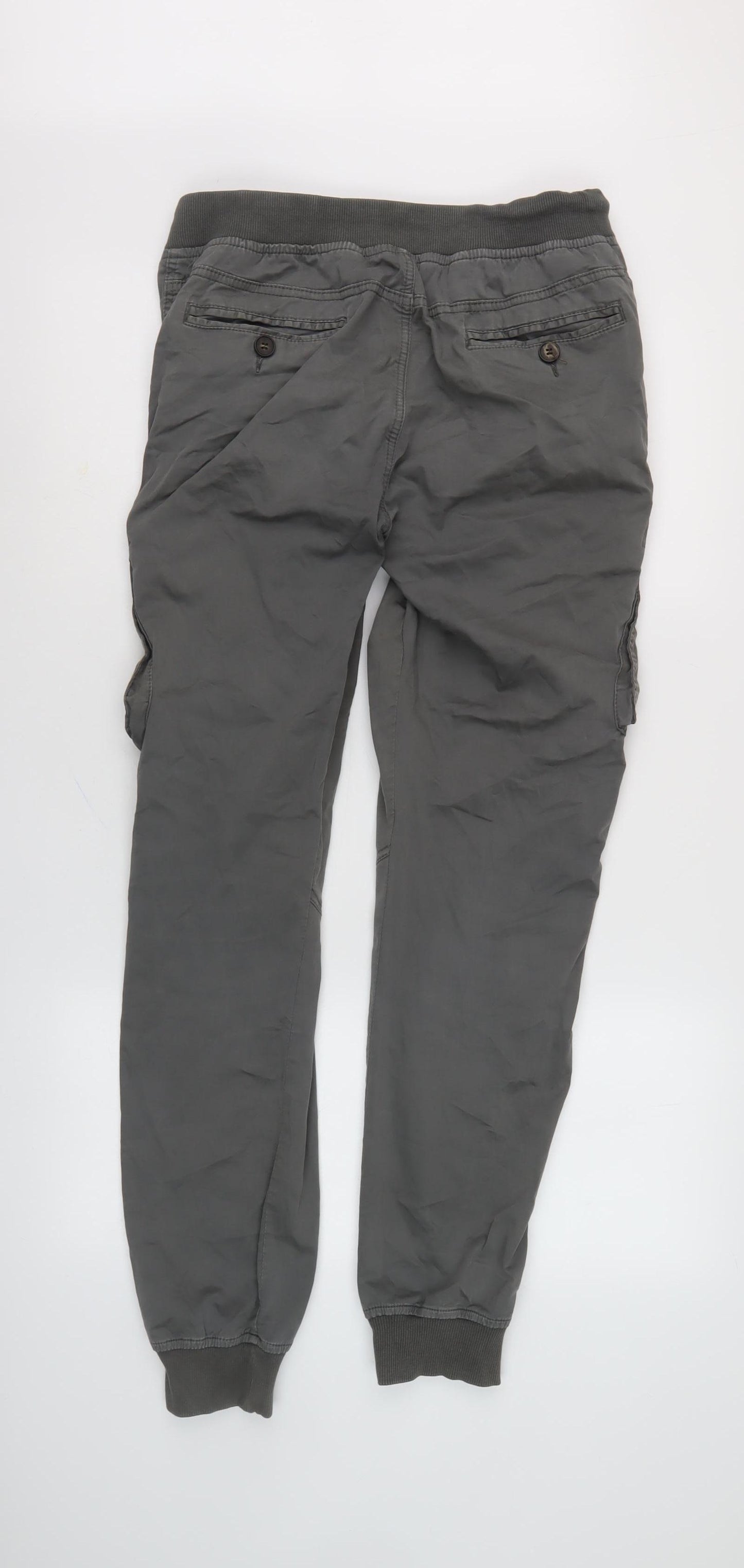 DISPLAY Men's Grey Cargo Trousers Size 34W