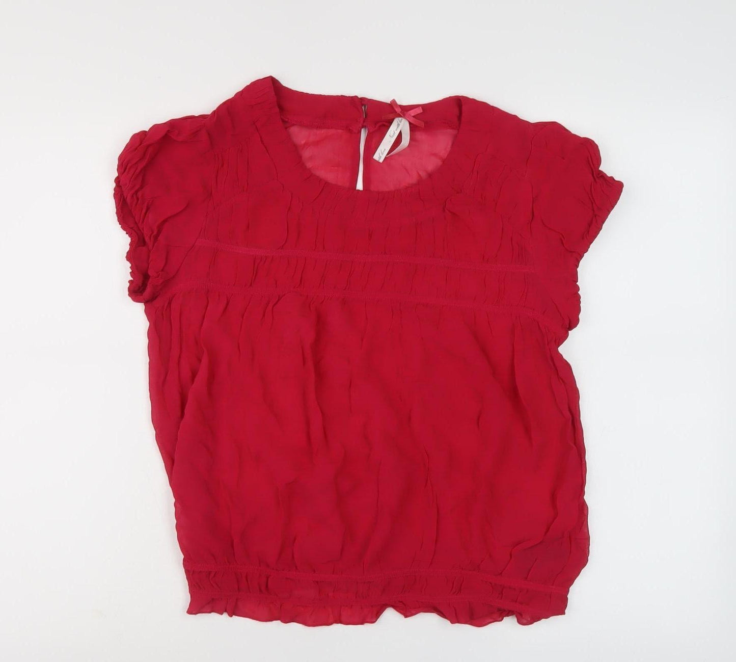 Next Women's Red Blouse Size 12 - Chic Summer Style