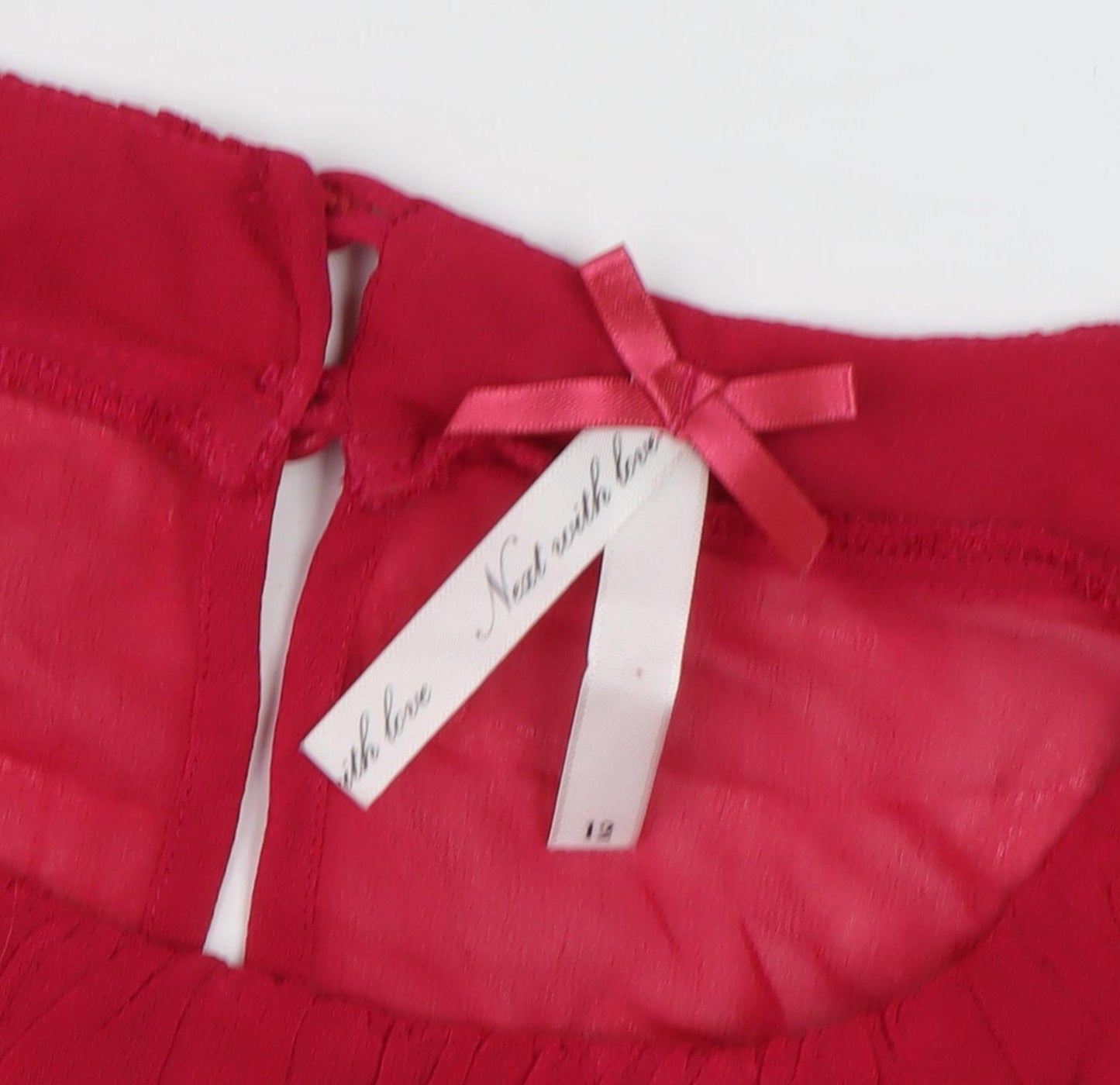 Next Women's Red Blouse Size 12 - Chic Summer Style