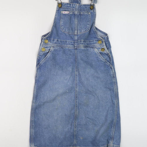 Lee x H&M Girls Blue Denim Pinafore Dress XS Casual Wear