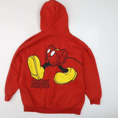 Disney Unisex Red Mickey Mouse XS Pullover Hoodie