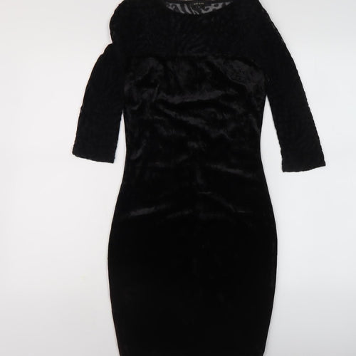 River Island Women's Black Bodycon Dress, Size 8