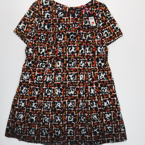 Simply Be Women Multicoloured A-Line Dress Size 16