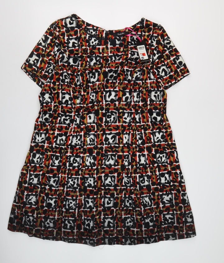 Simply Be Women Multicoloured A-Line Dress Size 16