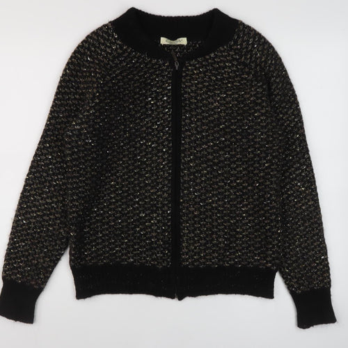 Cocogio Women's Black Full Zip Jumper, Size 10
