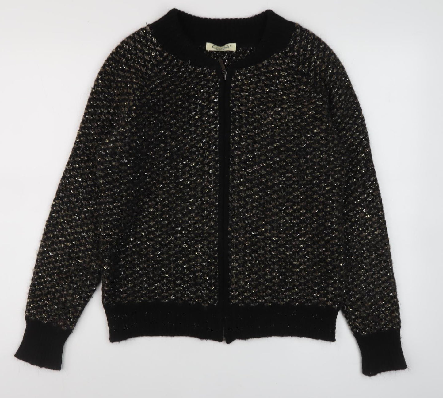 Cocogio Women's Black Full Zip Jumper, Size 10