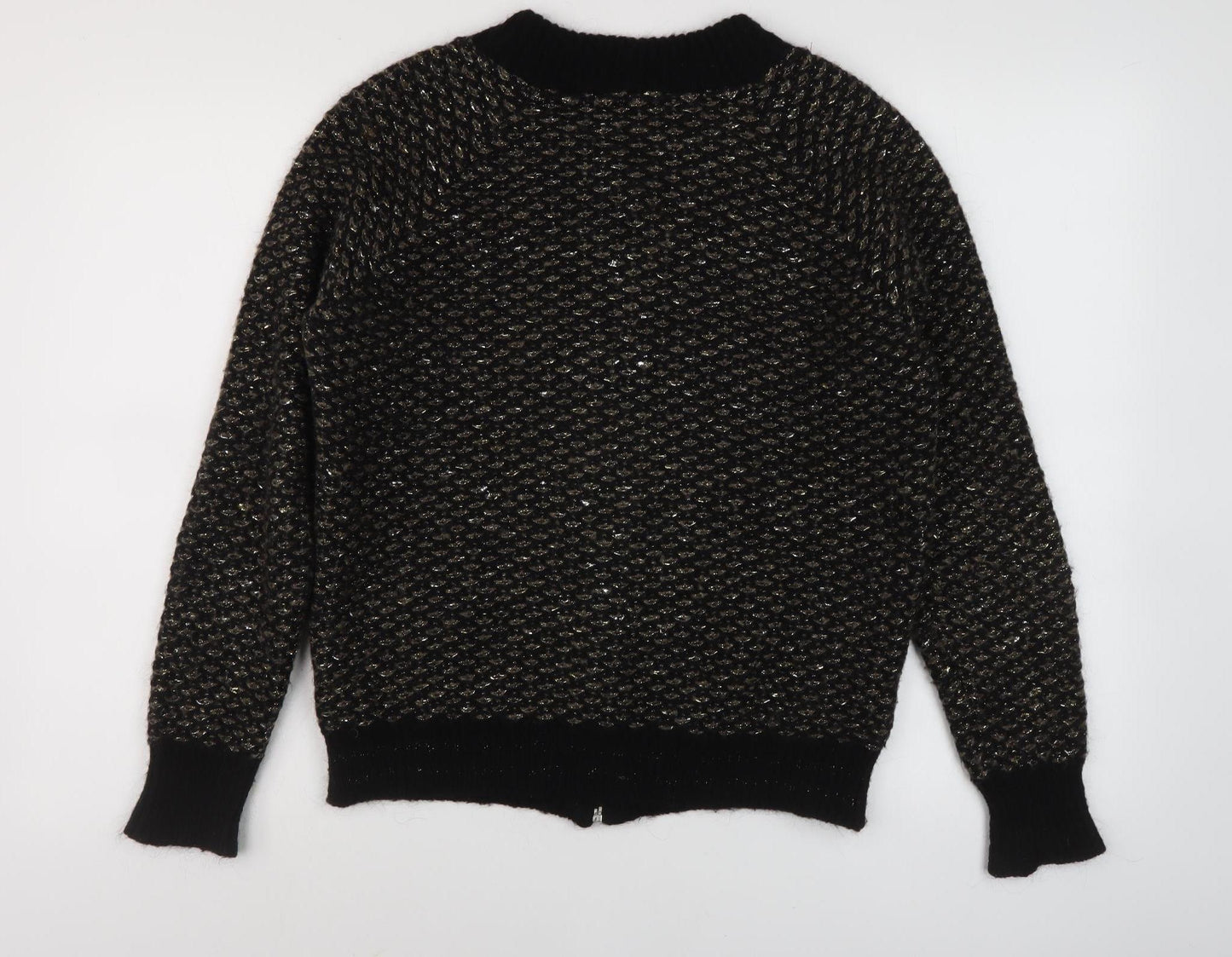 Cocogio Women's Black Full Zip Jumper, Size 10