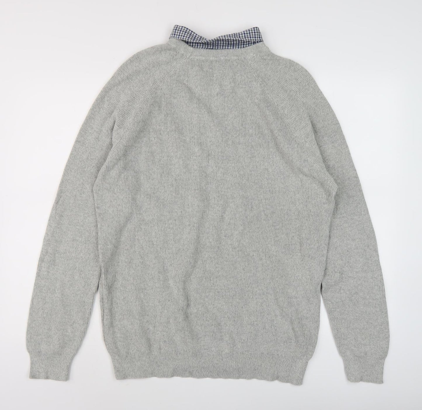 Next Men's Grey Pullover, XL, Crew Neck Jumper